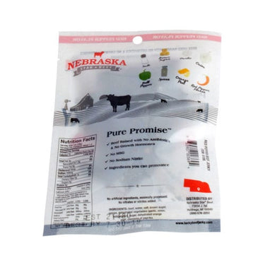 Sale Close Dated | Red Pepper Beef Jerky | 1.5 oz. Bag | Black Pepper With Hint Of Brown Sugar | Tender | Expertly Cut, Trimmed, & Seasoned | All Natural | Nebraska Jerky | Perfect Everyday Snack